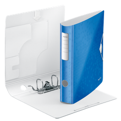 Archivador Leitz Active WOW. Polyfoam. 180º. DIN A4, lomo 65 mm. azul