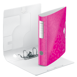 Archivador Leitz Active WOW. Polyfoam. 180º. DIN A4, lomo 65 mm. fucsia