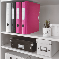Archivador Leitz Active WOW. Polyfoam. 180º. DIN A4, lomo 65 mm. fucsia