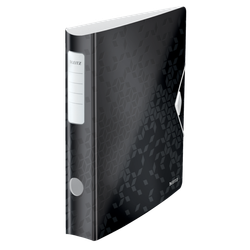 Archivador Leitz Active WOW. Polyfoam. 180º. DIN A4, lomo 65 mm. negro