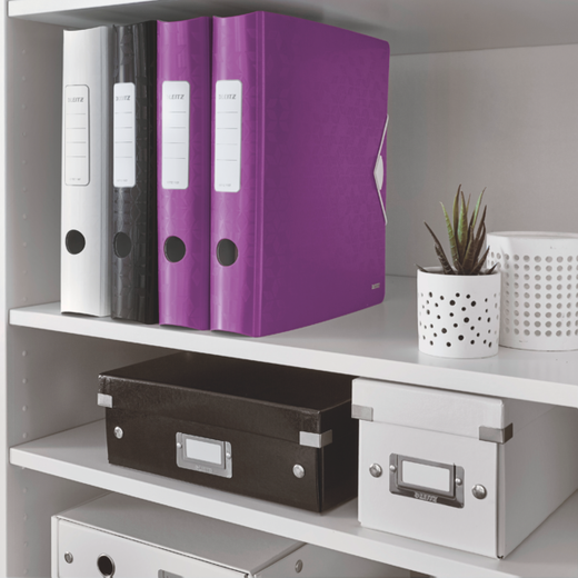 Archivador Leitz Active WOW. Polyfoam. 180º. DIN A4, lomo 65 mm. violeta