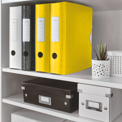 Archivador Leitz Active WOW. Polyfoam. 180º. DIN A4, lomo 82 mm. amarillo