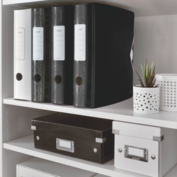 Archivador Leitz Active WOW. Polyfoam. 180º. DIN A4, lomo 82 mm. negro