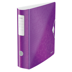 Archivador Leitz Active WOW. Polyfoam. 180º. DIN A4, lomo 82 mm. violeta