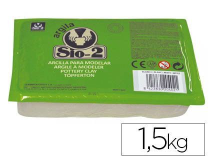 Arcilla Sio-2 Blanca Paquete de 1.5 Kg