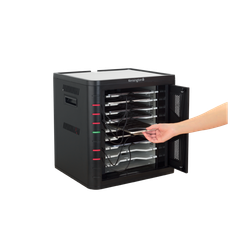 Armario de carga con 10 compartimentos con USB-C y PD 3.0 UE Kensington