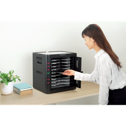 Armario de carga con 10 compartimentos con USB-C y PD 3.0 UE Kensington