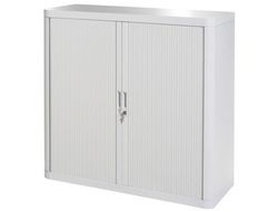 Armario Fast-Paperflow Estructura de Acero y Poliestireno con 2 Puertas Correderas y Cerradura Color