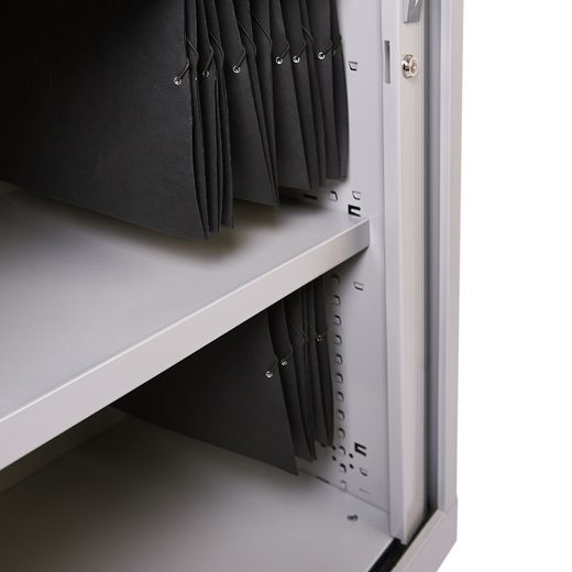 Armario Metálico Persiana 105x102x45 cm Ral 7035 Incluye 2 Baldas