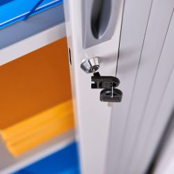 Armario Metálico Persiana 105x102x45 cm Ral 9003 Incluye 2 Baldas