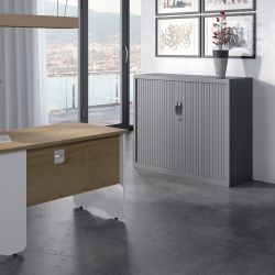 Armario Metálico Persiana 105x102x45 cm Ral 9003 Incluye 2 Baldas