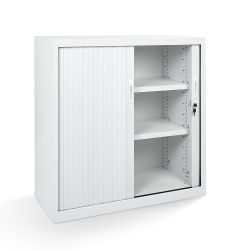 Armario Metálico Persiana 105x120x45 cm Ral 7035 Incluye 2 Baldas