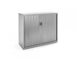 Armario Metálico Persiana 105X120X45 Ral 9006 Incluye 2 Baldas