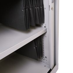 Armario Metálico Persiana 105x80x45 cm Ral 7015 Incluye 2 Baldas