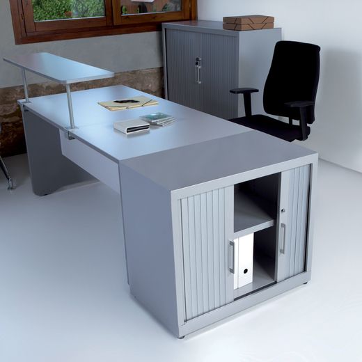 Armario Metálico Persiana 105x80x45 cm Ral 7015 Incluye 2 Baldas