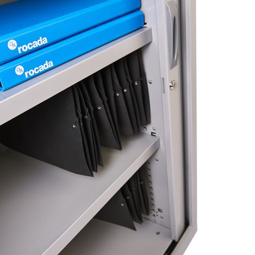 Armario Metálico Persiana 198x102x45 cm Ral 9003 Incluye 4 Baldas