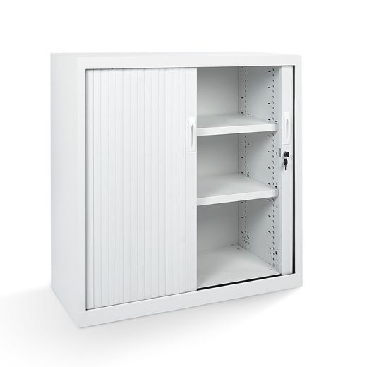 Armario Metálico Persiana 198x120x45 cm Ral 7015 Incluye 4 Baldas