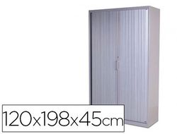 Armario Metálico Persiana 198X120X45 Ral 9006 Incluye 4 Baldas