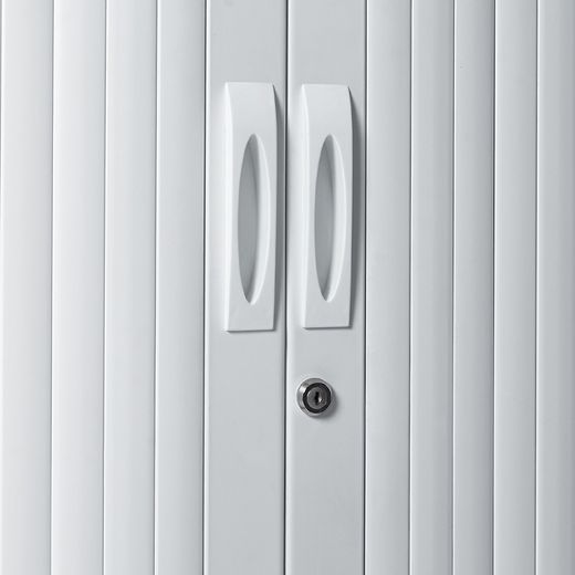 Armario Metálico Persiana 198x80x45 cm Ral 7035 Incluye 4 Baldas