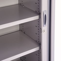 Armario Metálico Persiana 70x102x45 cm Ral 9006 Incluye 1 Balda