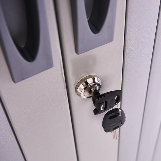 Armario Metálico Persiana 70x102x45 cm Ral 9006 Incluye 1 Balda