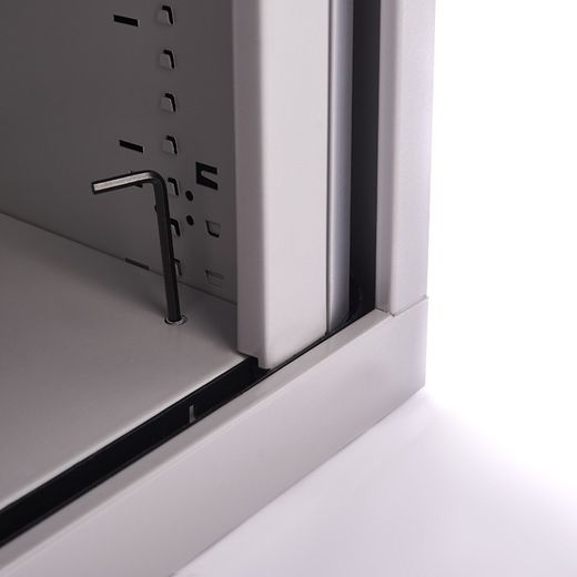 Armario Metálico Persiana 70x80x45 cm Ral7035 Incluye 1 Balda