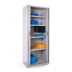 Armario Metálico Persiana 70x80x45 cm Ral7035 Incluye 1 Balda