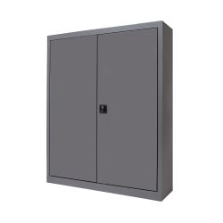 Armario Metálico Puertas Batientes 105x102x45 cm Ral 7015 Incluye 2 Baldas