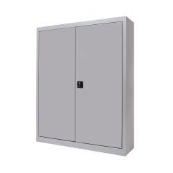 Armario Metálico Puertas Batientes 105x102x45 cm Ral 7035 Incluye 2 Baldas