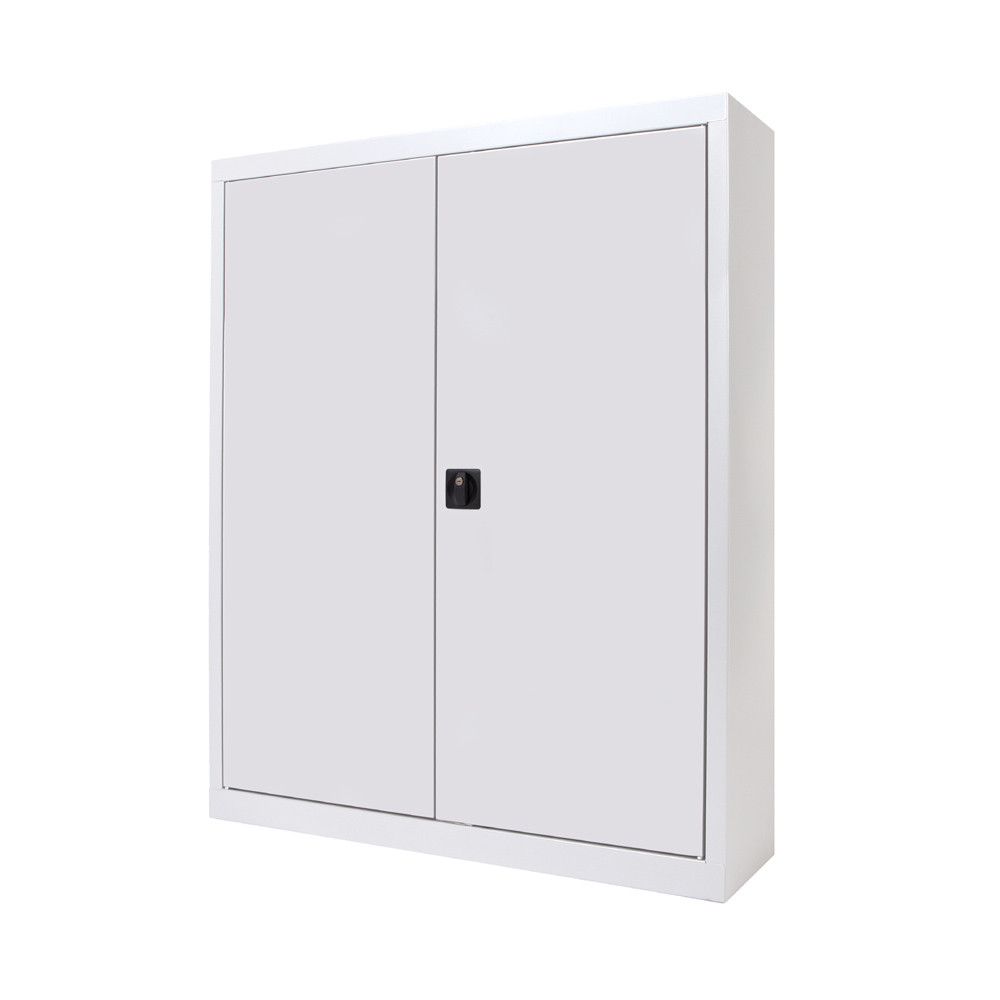 Armario Metálico Puertas Batientes 105x102x45 cm Ral 9003 Incluye 2 Baldas