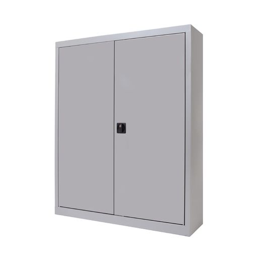 Armario Metálico Puertas Batientes 105x102x45 cm Ral 9006 Incluye 2 Baldas