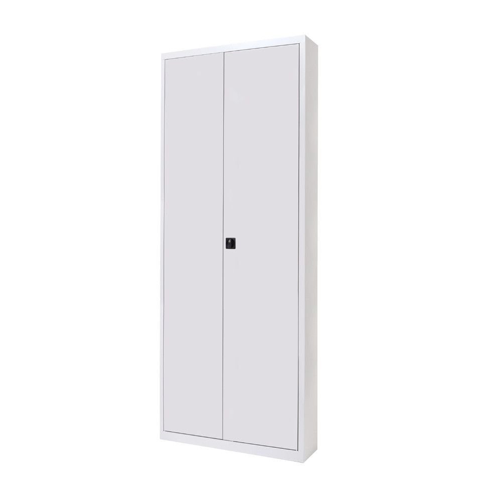 Armario Metálico Puertas Batientes 198x102x45 cm Ral 9003 Incluye 4 Baldas