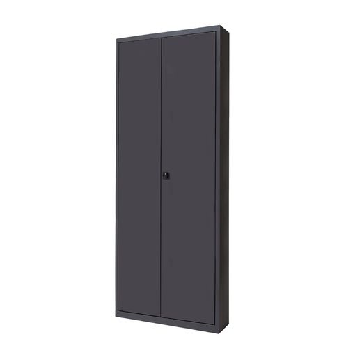 Armario Metálico Puertas Batientes 198x102x45 cm Ral 9005 Incluye 4 Baldas