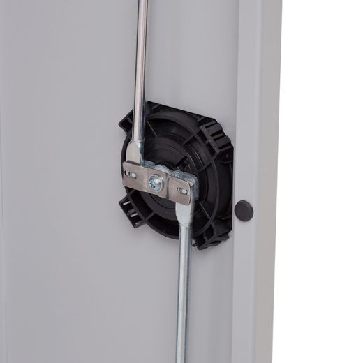 Armario Metálico Puertas Batientes 198x102x45 cm Ral 9005 Incluye 4 Baldas