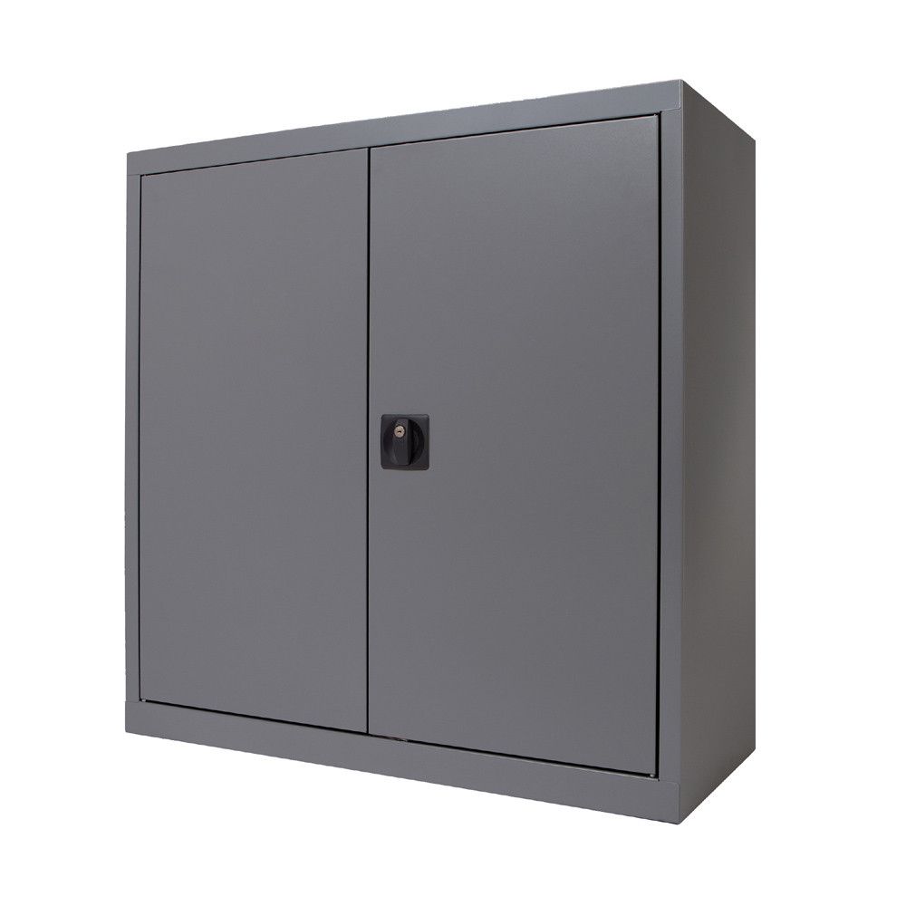 Armario Metálico Puertas Batientes 70x80x45 cm Ral 7015 Incluye 1 Balda