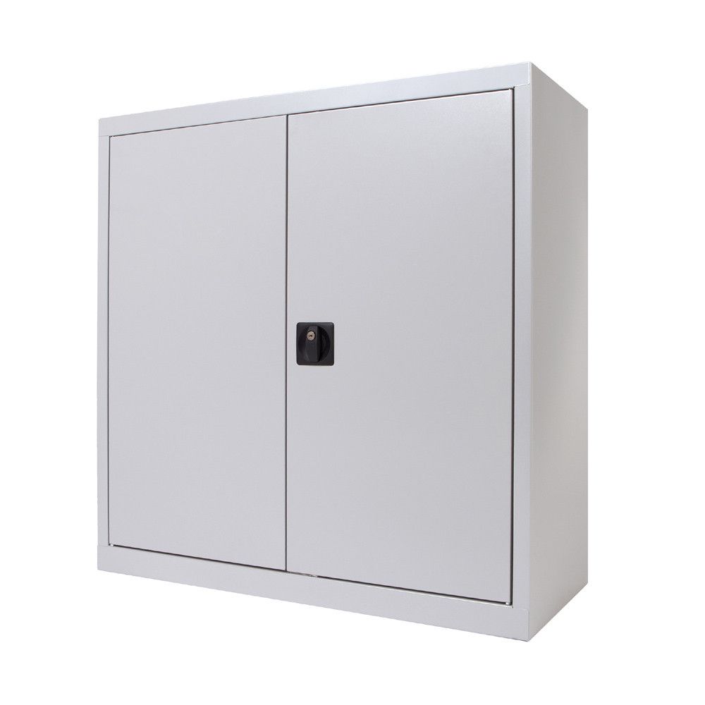 Armario Metálico Puertas Batientes 70x80x45 cm Ral 7035 Incluye 1 Balda