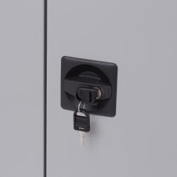 Armario Metálico Puertas Batientes 70x80x45 cm Ral 7035 Incluye 1 Balda