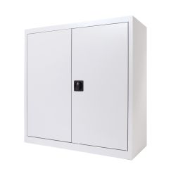 Armario Metálico Puertas Batientes 70x80x45 cm Ral 9003 Incluye 1 Balda
