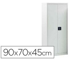 Armario Metálico Puertas Batientes 70x80x45 cm Ral 9006 Incluye 1 Balda