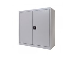 Armario Metálico Puertas Batientes 70x80x45 cm Ral 9006 Incluye 1 Balda