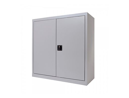 Armario Metálico Puertas Batientes 70x80x45 cm Ral 9006 Incluye 1 Balda