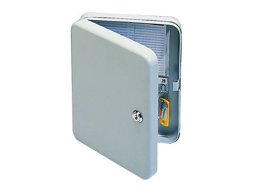 Armario para llaves q-connect 20 llaves chapa de acero ceradura de seguridad tornillos soporte mural