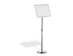 Atril de suelo durable marco aluminio din a3 vertical / horizontal altura ajustable 86 a 129 cm