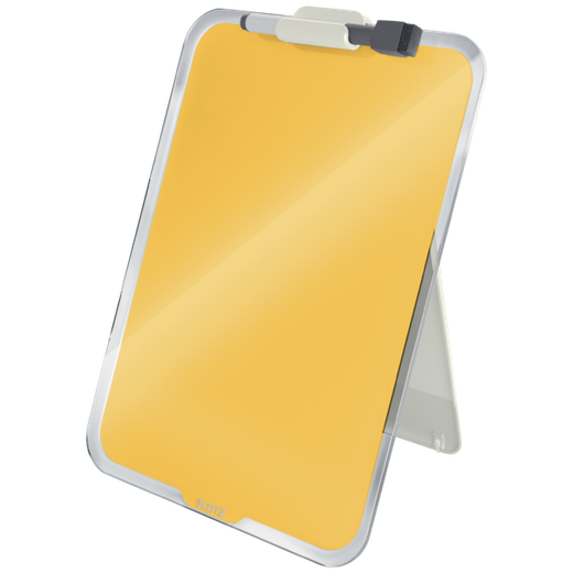 Atril escritorio cristal Leitz Cosy, amarillo