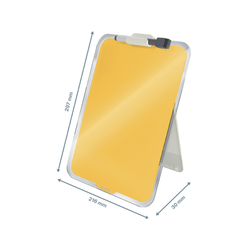 Atril escritorio cristal Leitz Cosy, amarillo