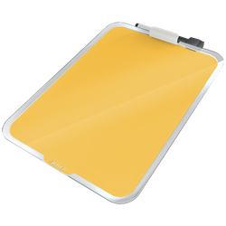 Atril escritorio cristal Leitz Cosy, amarillo