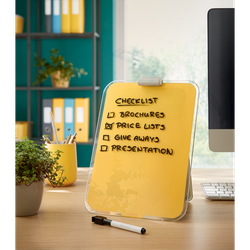 Atril escritorio cristal Leitz Cosy, amarillo