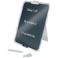 Atril escritorio cristal Leitz Cosy, gris