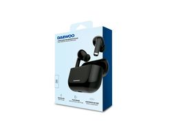 Auricular daewoo tws bluetooth 5.3 usb tipo-c con estuche de carga 500mah color negro
