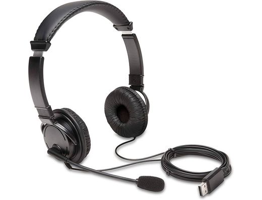 Auricular kensington hi-fi con microfono usb cable 180 cm